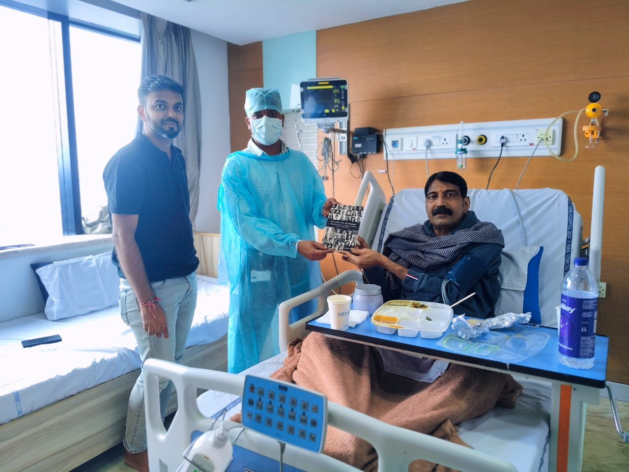 Patients receiving copy of the book